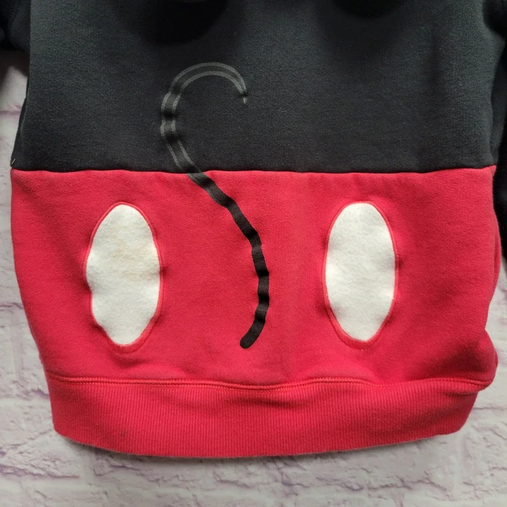 Autographed Disney Parks Mickey Mouse Fleece Hoodie Jacket Youth M Cosplay *READ